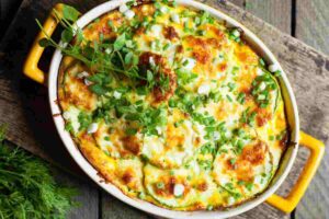 Sformato di zucchine filante