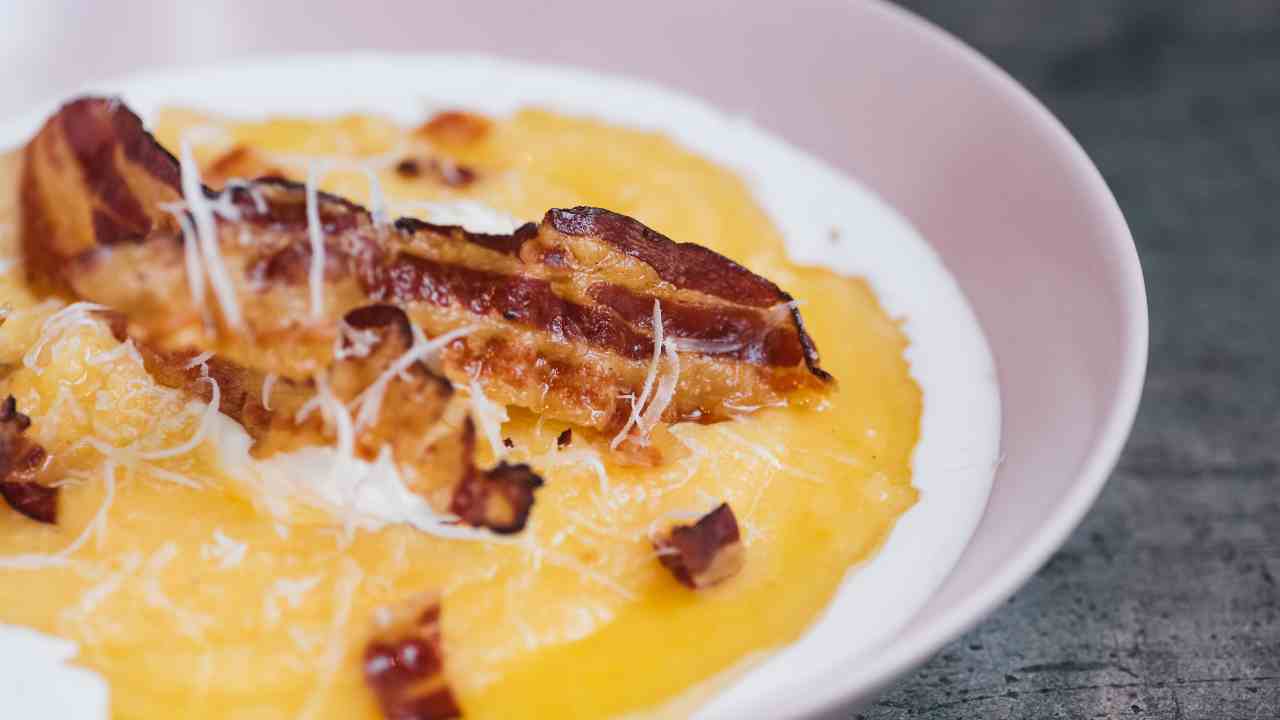 Polenta alla carbonara