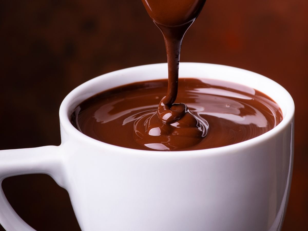 tazza di cioccolata calda