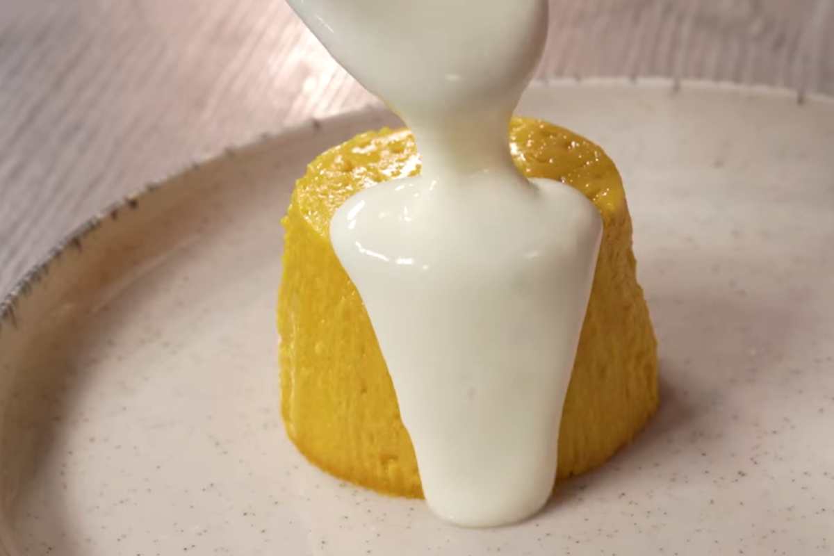 flan zucca con colata di gorgonzol