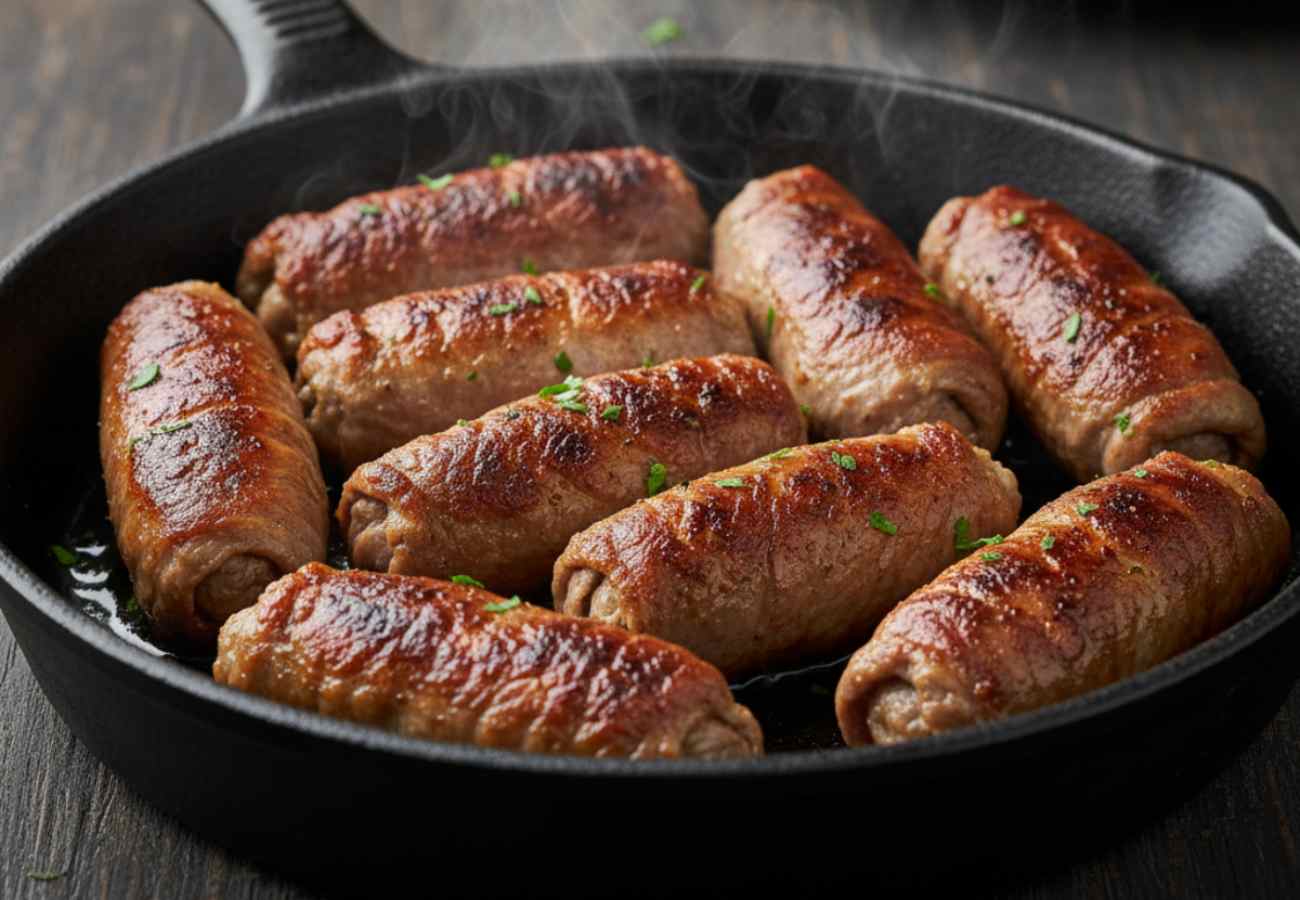 involtini di carne in padella