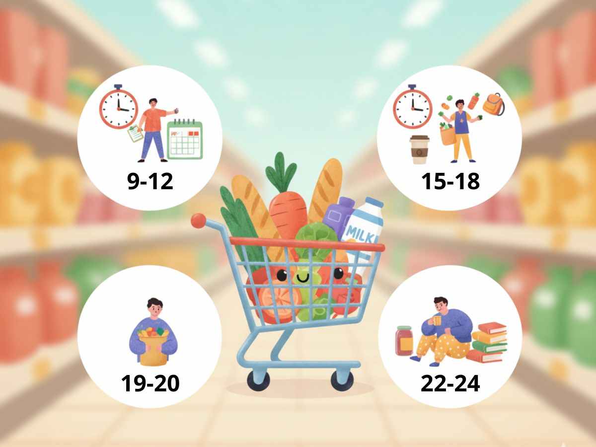 grafica con fasce orarie