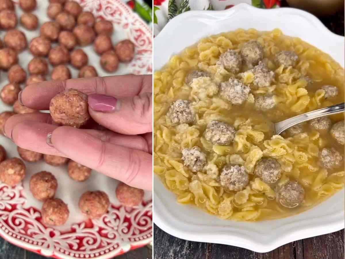 pastina e polpettine