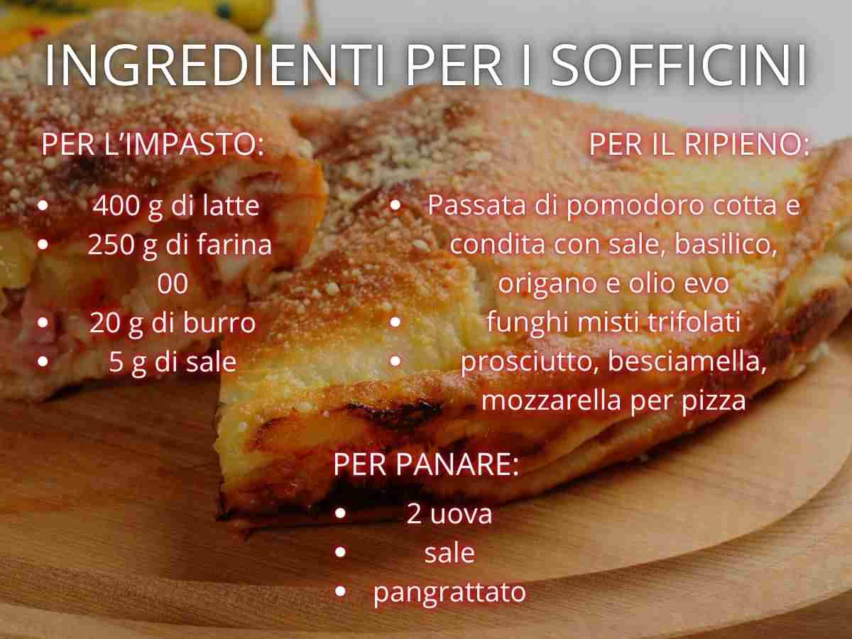 lista ingredienti per i sofficini