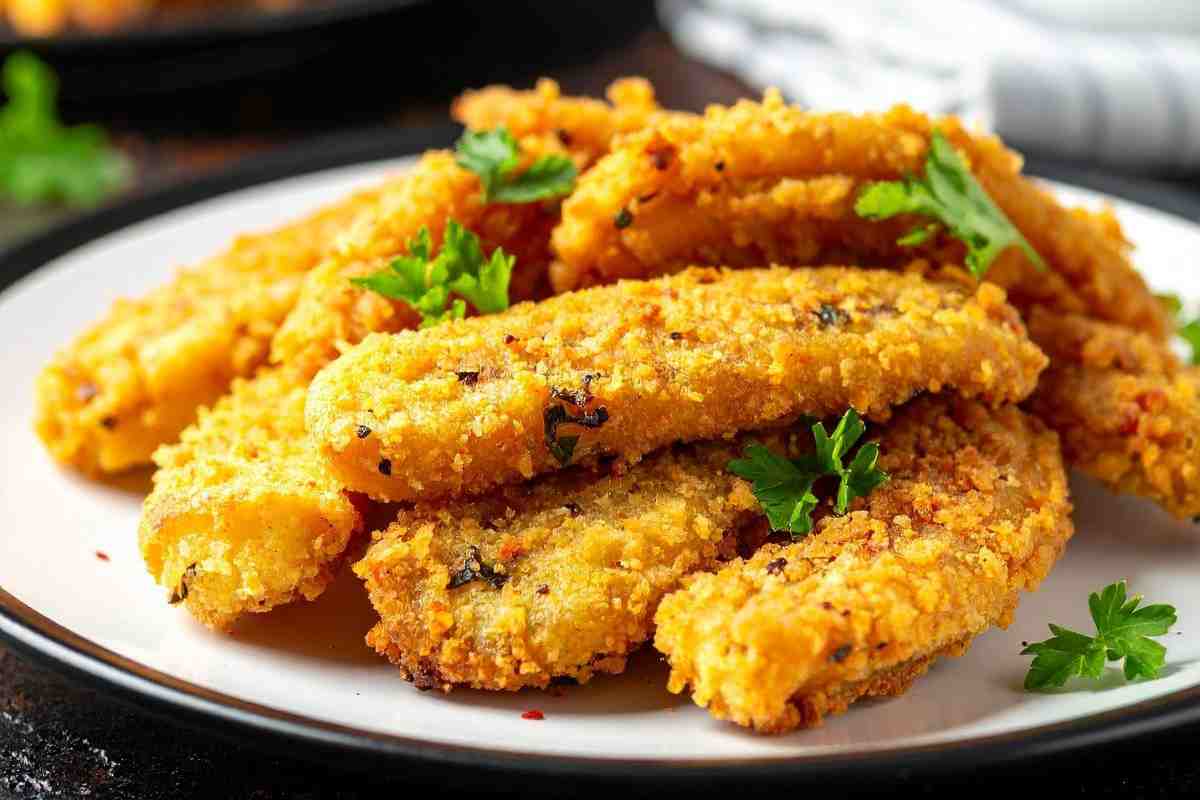 zucchine fritte croccanti panate