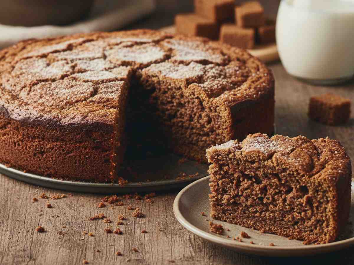 una torta al cacao soffice